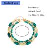 Stylish Geometric Multiple Layer Bead Necklace For Women Fashion Jewelry With Resin Accent Layer Designs For Daily Wear