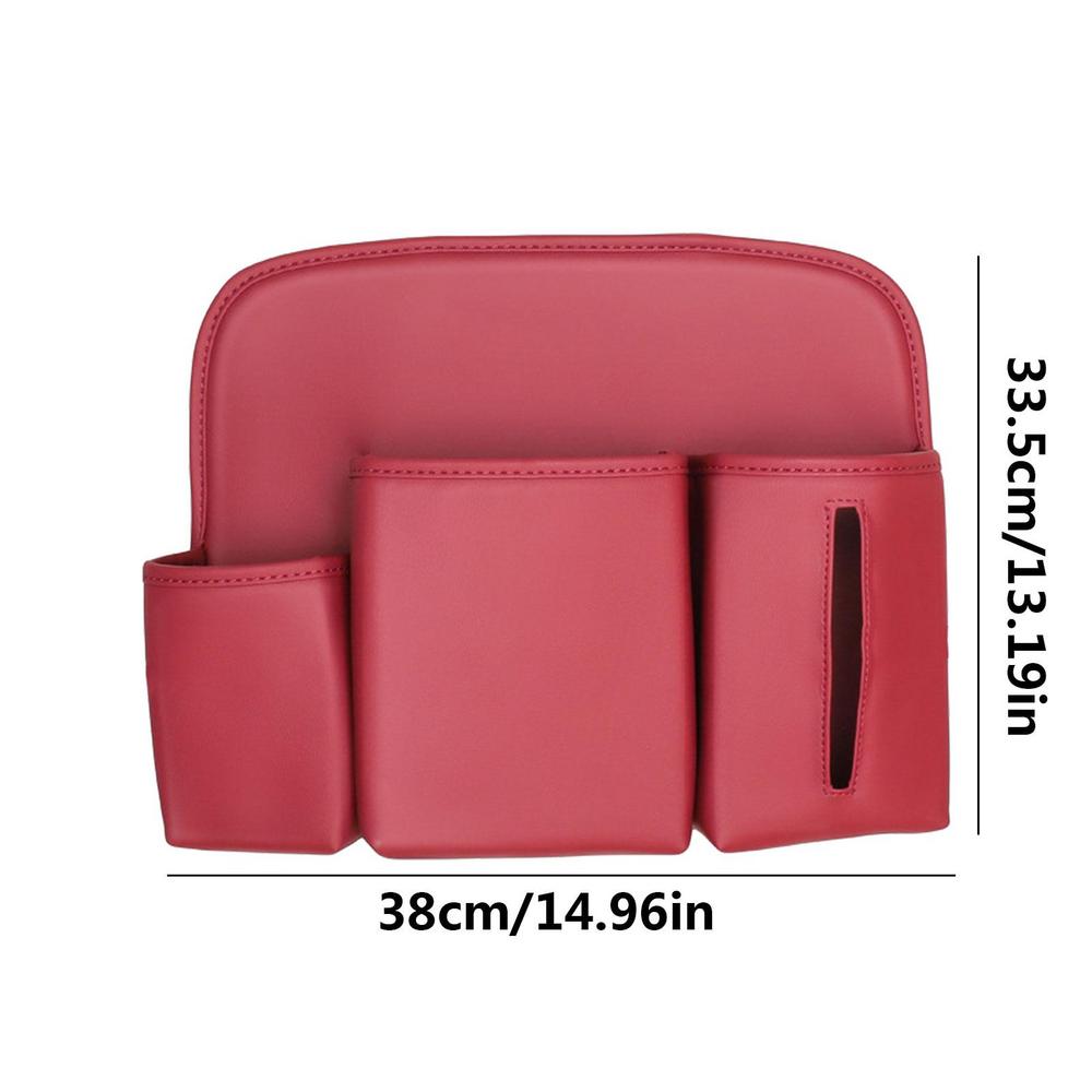 

Автомобильные органайзеры на спинку сиденья, держатель для кошелька из искусственной кожи на заднее сиденье, многофункциональный карманный контейнер для собак и домашних животных, сумка красный