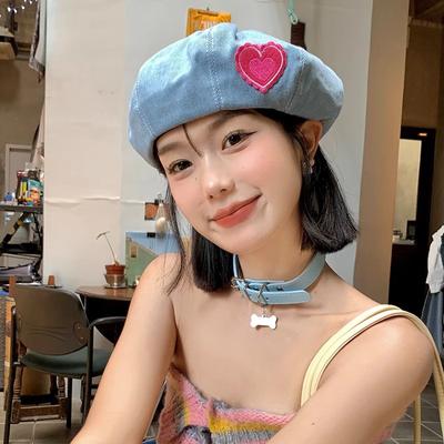 Cowboy Beret Children Spring And Autumn Versatile Face Small Star Angle Painter Hat Love Hat