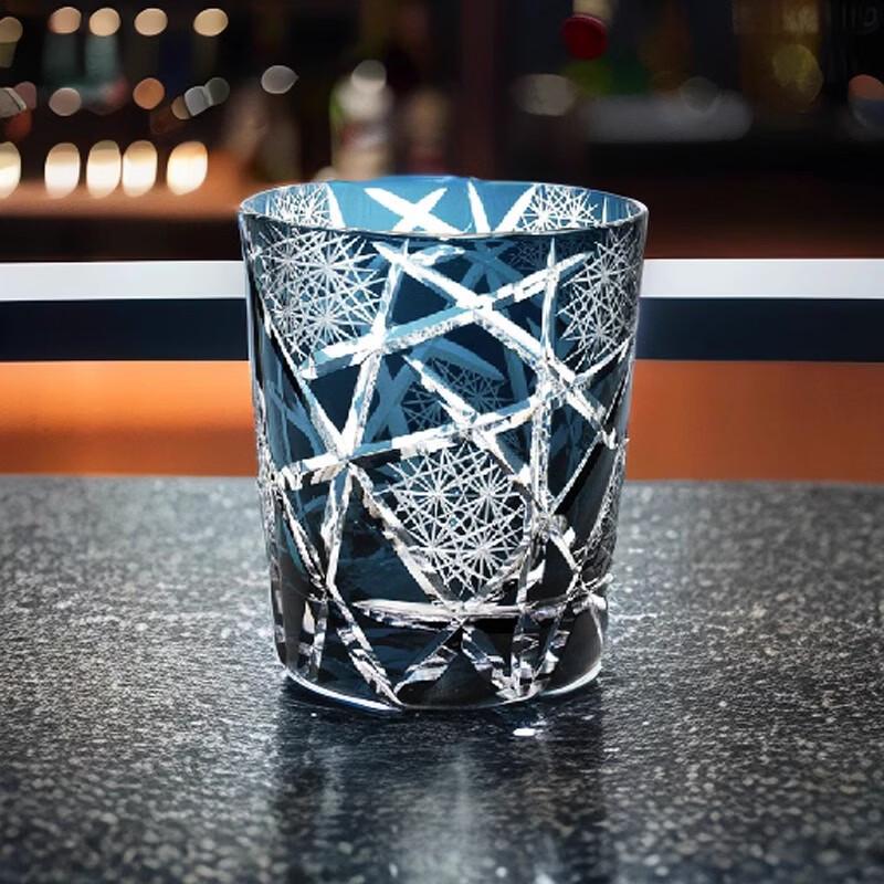 Bicchiere da Whiskey in Cristallo Kiriko Giapponese Edo