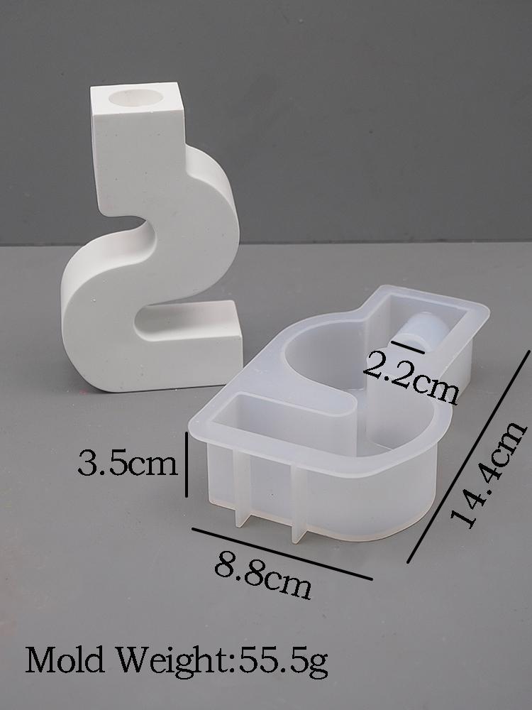 

U-образный S-образный нестандартный подсвечник силиконовые формы гипс эпоксидная смола подсвечник форма творческие поделки украшение обеденного стола