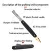 Compact Folding Garden Cutter Tool Ergonomic Design For Grafting Trimming And Cutting Shrubs With Stainless Steel Blade