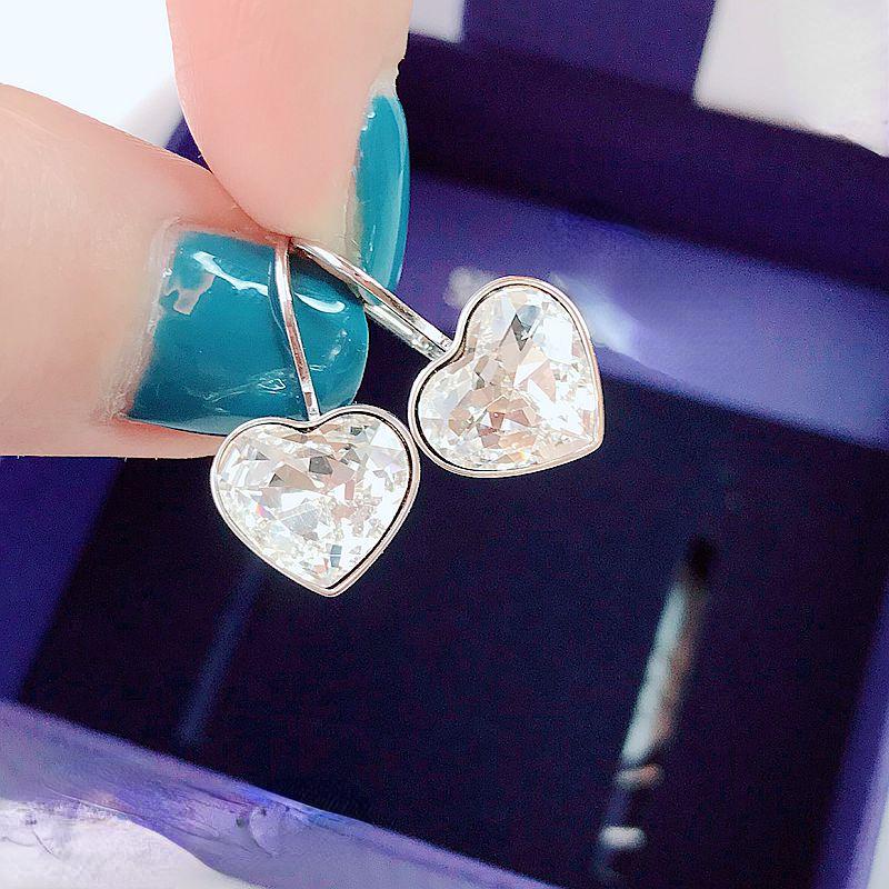 

Новые простые серьги в форме сердца, милые милые маленькие серьги любви с пряжкой