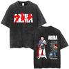 Washed Vintage Anime Akira Tetsuo Shima Graphic Print T Shirt Clothing Fashion Retro Oversized T-shirts Streetwear Unisex