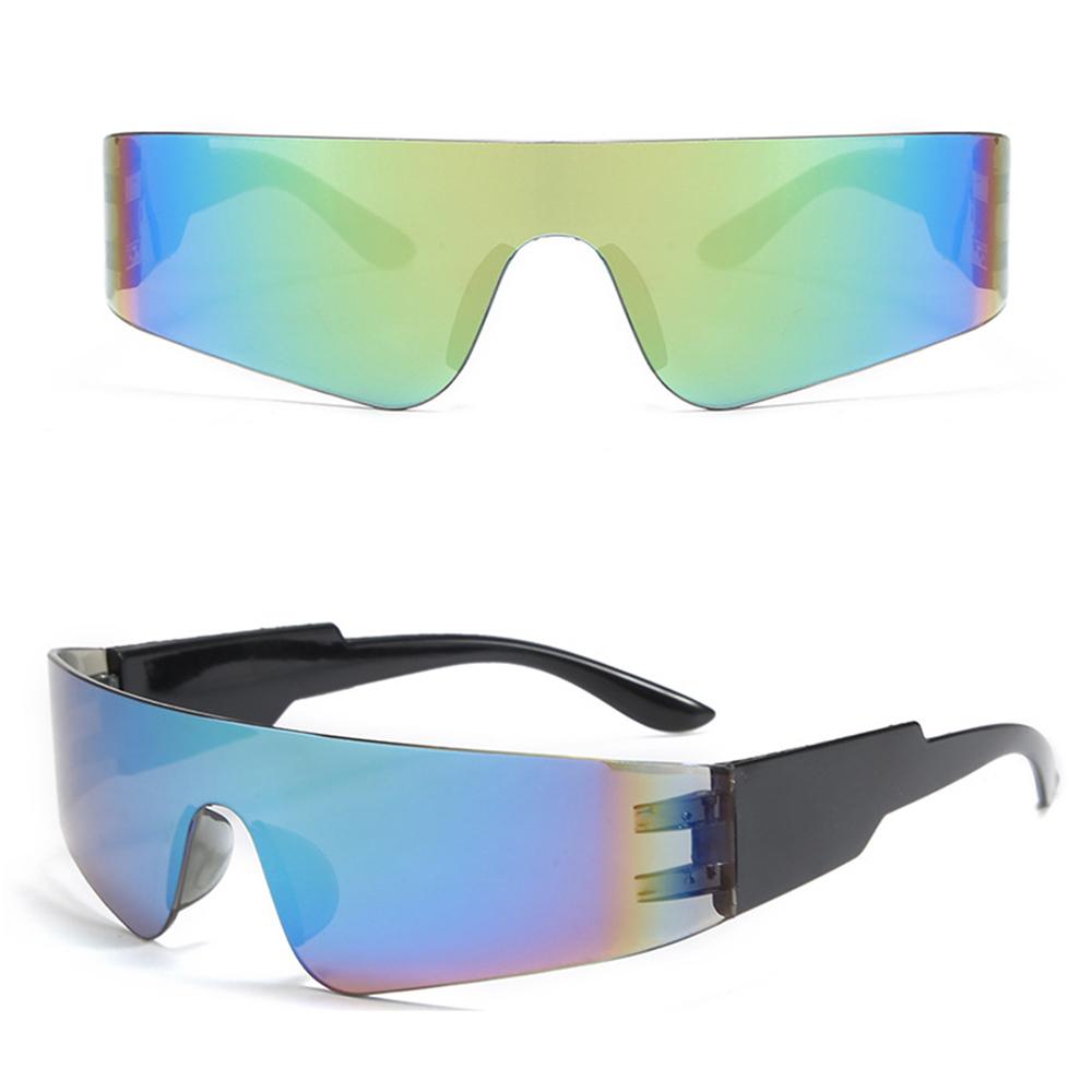 One Piece Sunglasses Rimless Fashion Sunglasses Large Frame Sunglasses Pc Material For Designer Wear Cycling Fashion Events