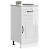 VidaXL Kitchen Cabinet Kalmar High Gloss White Engineered Wood, Sink Base Cabinet, Kitchen Base Cabinet with Drawer, 853469