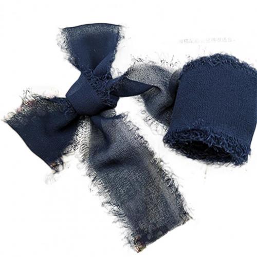Ausgefranstes, faltiges Chiffon-Seidenband, Hochzeits-Blumenstrauß, Wickeldekoration, Requisite