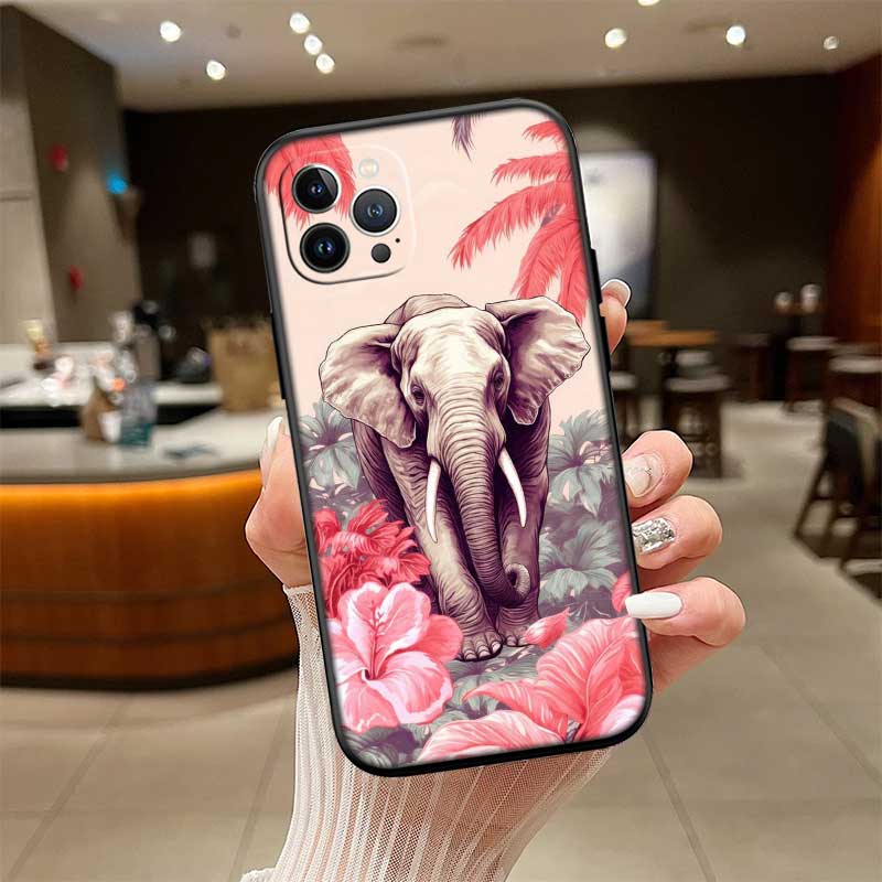 RE5 Animal Elephant New High-End Shell Phone Case for OPPO A3 Pro A72 A74 A76 A77 A77S A78 A79 A94 A95 A18 A40M A58