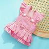 Bright Dog Harness Dress with Lead for Small Breeds Walking Training Vest for Comfortable and Safety Outdoor Activity