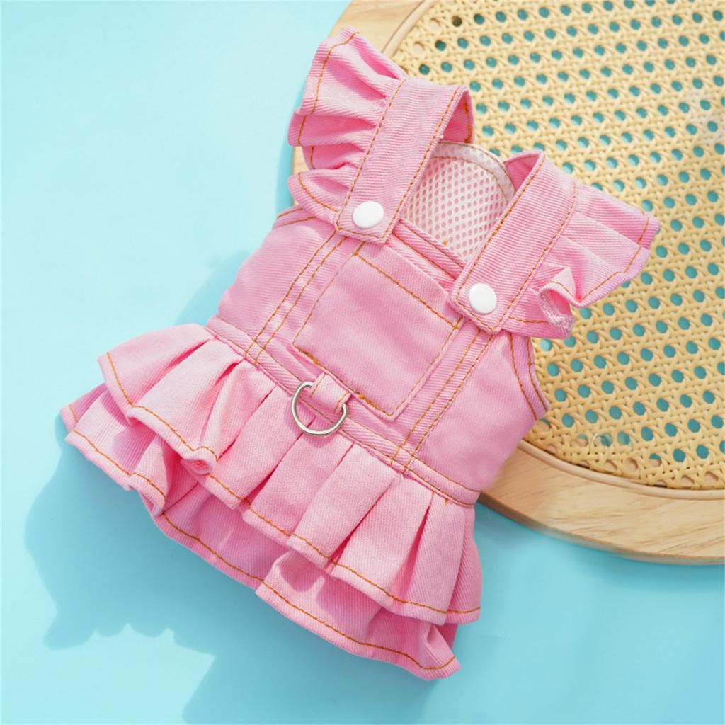 Bright Dog Harness Dress with Lead for Small Breeds Walking Training Vest for Comfortable and Safety Outdoor Activity