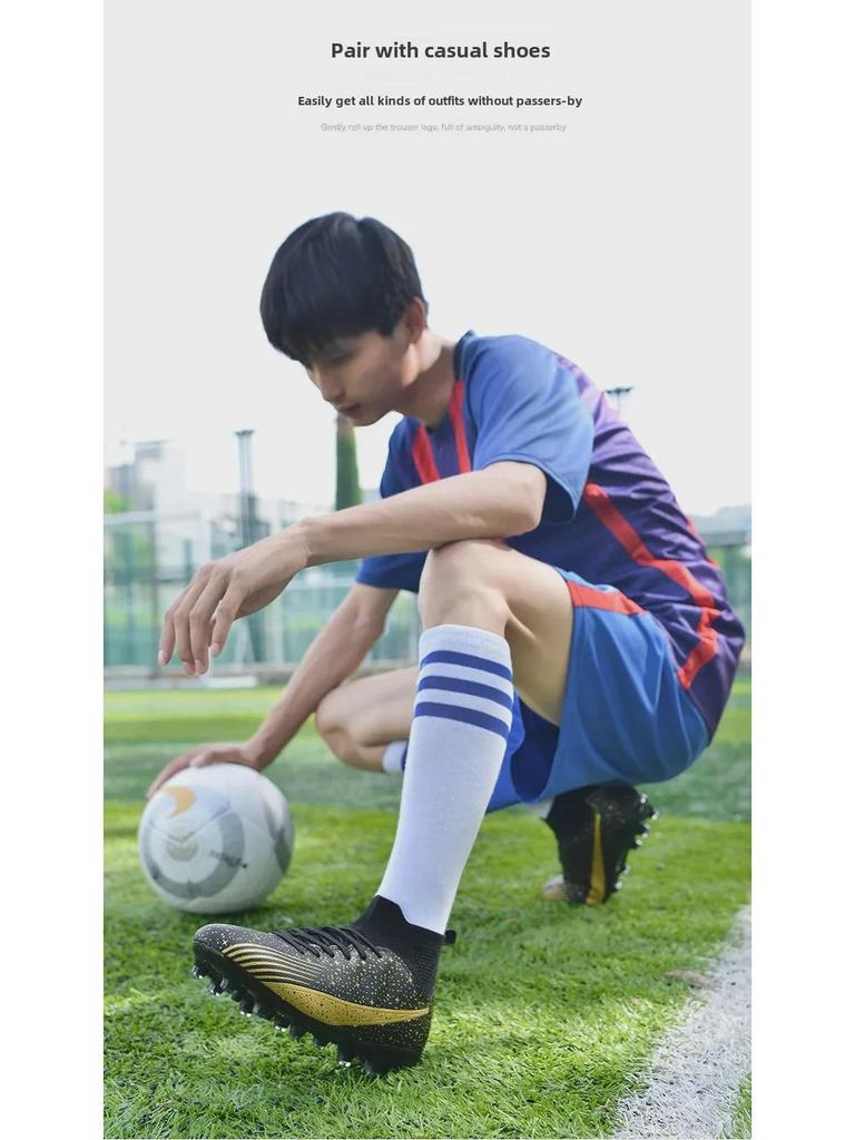 Tacos de Fútbol de Césped Artificial Unisex para Adolescentes y Niños | AG Tacos Largos & TF Tacos Cortos | Ideal para Entrenamientos Deportivos y Competiciones
