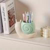 Snail-Shaped Pen Holder Multi-Functional Desk Organizer Pencil Storage Desktop Stationery Container Makeup Brush Holder