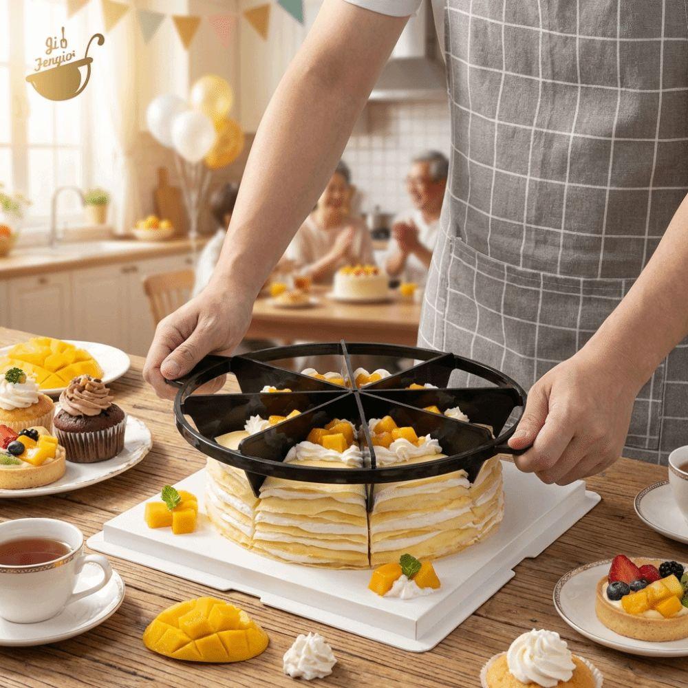 Plastic Pizza Cutting Press with Handle Bread Divider Divide Equally Pie Cutter  Restaurant