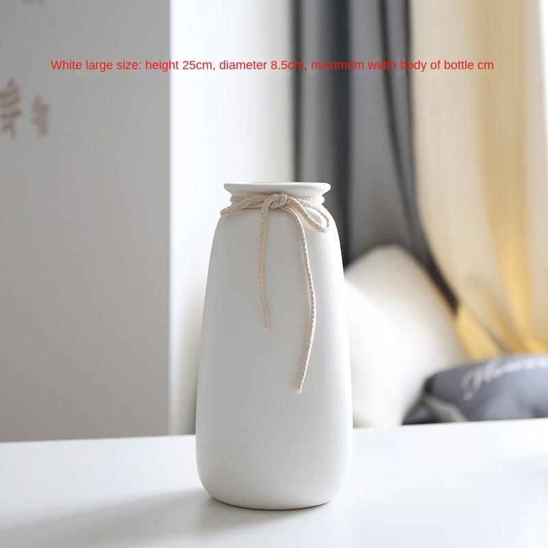 Nordic Ceramic Vases Home Ornaments Bow Ins Simple Modern Decoration Vases Home Decoration Flower Vase Arrangement