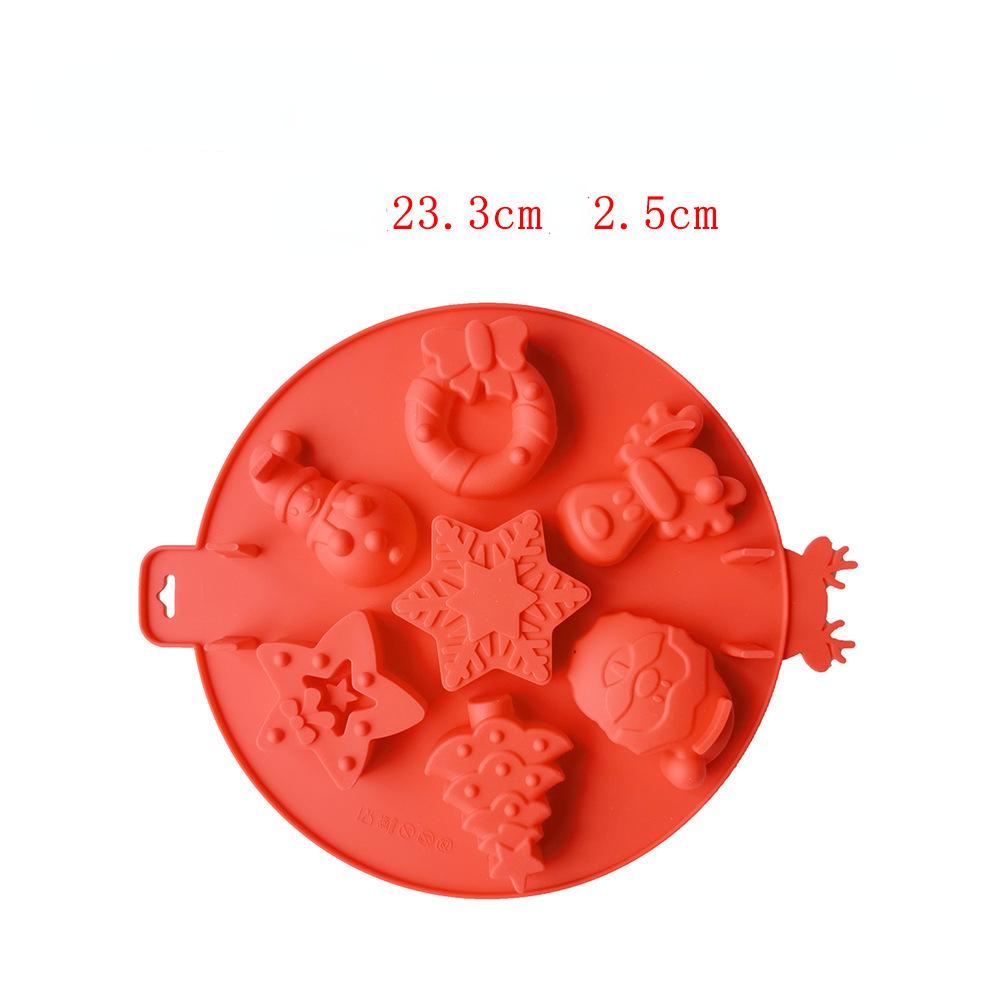 Świąteczna silikonowa forma do ciasta z musem czekoladowym DIY Bałwan Piernikowy Ciasteczka Świętego Mikołaja