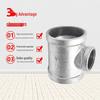 Galvanized Malleable Iron Reducing Tee