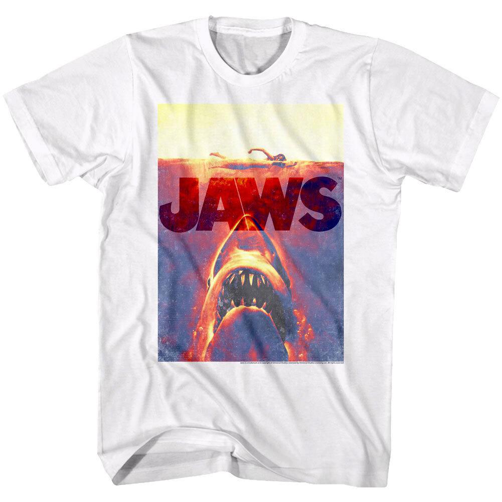 Jaws Photo Negative Shark Attack Men T Shirt XXXXL