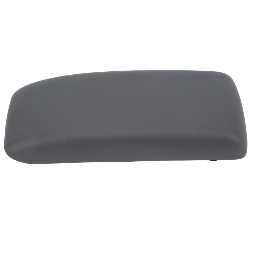Center Console Lid Armrest Cover PU Leather Sponge Lining AM 3398074010 Replacement for Tacoma 1995‑2000 Grey