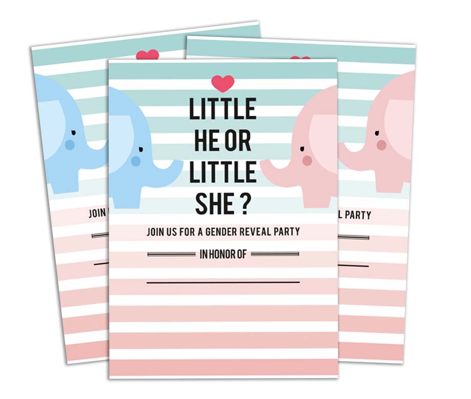 Darling Souvenir Baby Shower Invitation Card 28 Pcs Fill or Write In Blank Invites Printable Party Supplies