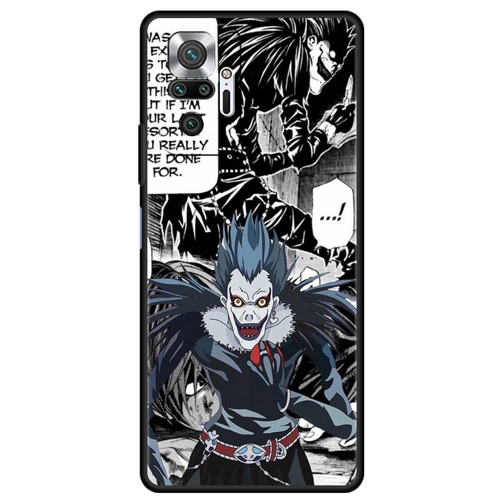 Pouzdro pro redmi 9 9a 10 8t 9c k40 pro Xiaomi Redmi note 11 10 9 pro 11T 11proplus Kryt 8pro 7 9S 9T Funda Bohové Death Note