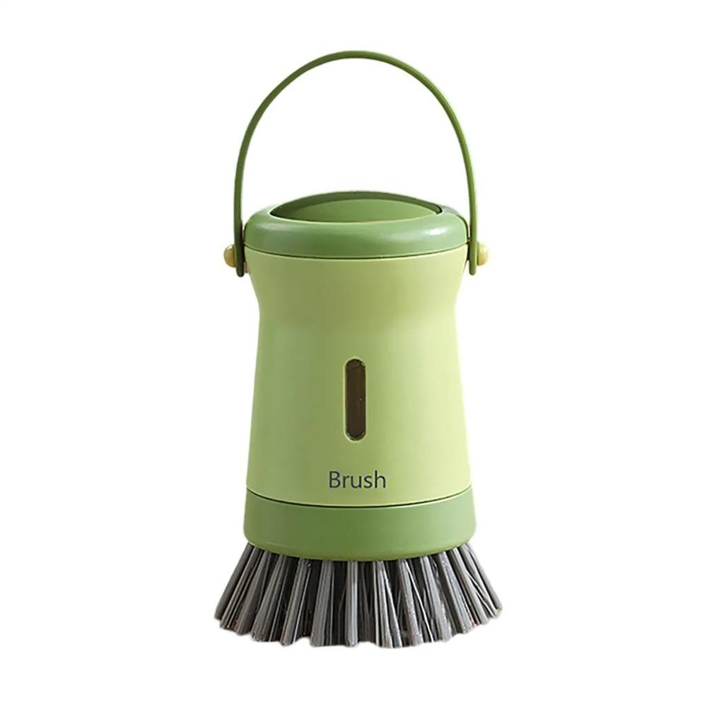Ergonomic Press Dish Scrubber Non-Scratch Kitchen Scrub Brush Dish Brush  for Pots Cookware