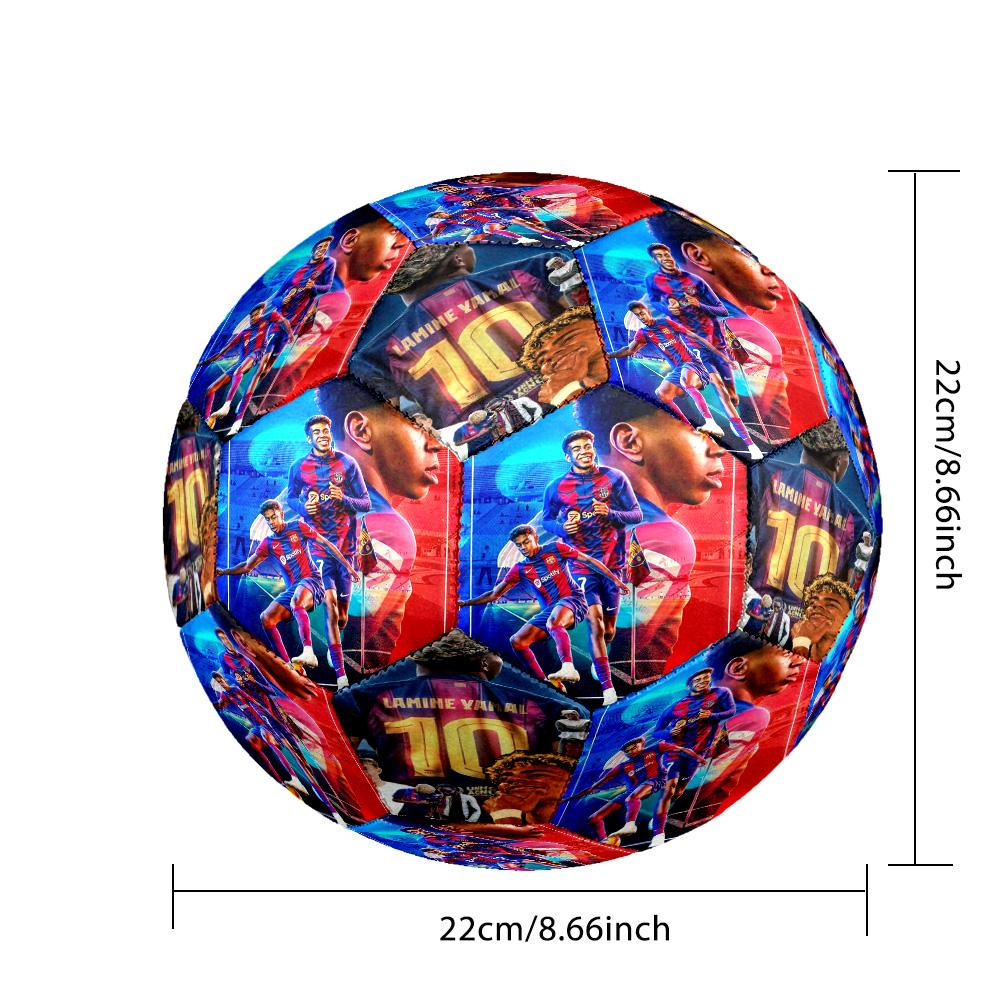 Lamine Yamal 19 Lamine Gonalons Fc Barcelona Soccer Ball Size 5 Football Machine Sewn Indoor/Outdoor Training and Matches Surprise Collection Gift