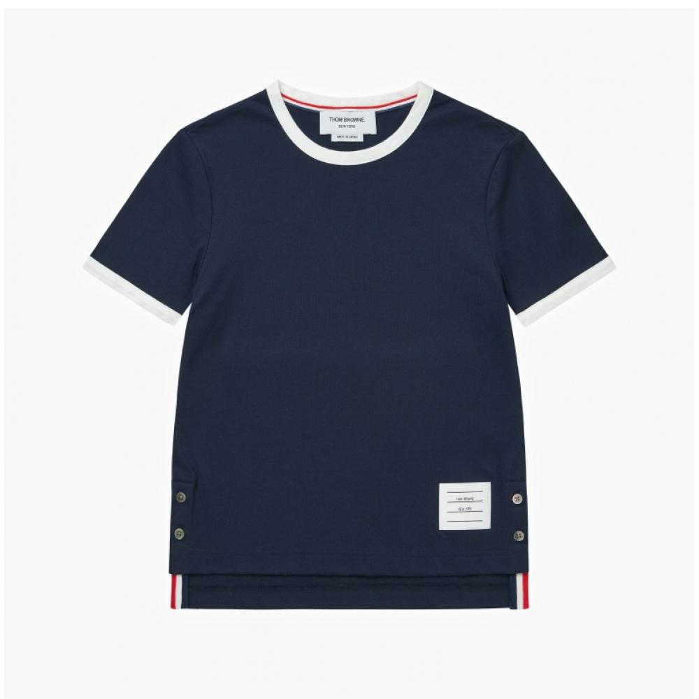 Tom Brown FjS075a 00042 415 ContraSt Trim Women S Short Sleeve Tee