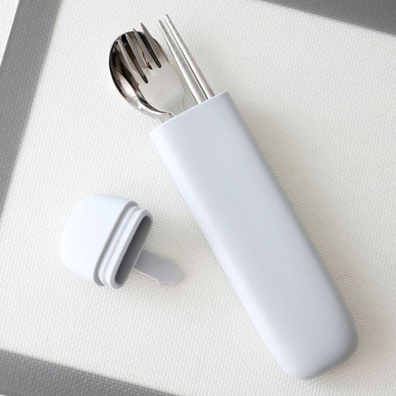 Kamomekitchen Silicone Children's Cutlery Case