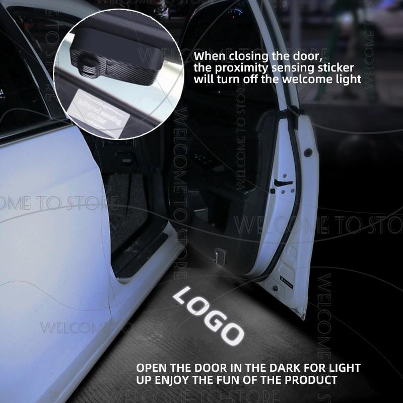 1/2 Stück Für Opel Mokka Corsa Astra Adam Meriva Insignia GTC LOGO Auto Tür Willkommenslicht LED HD Projektor Lampe Lichter Zubehör