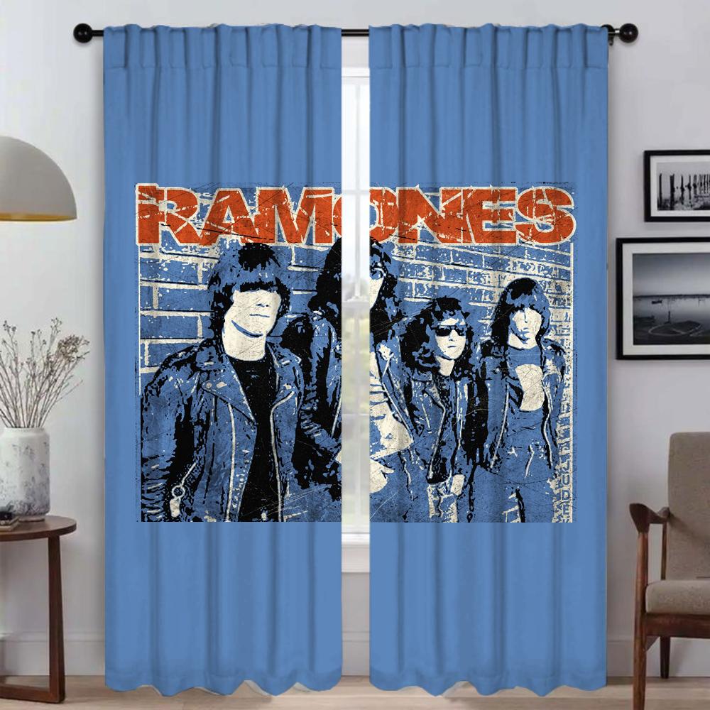 Partition Ramones Modern Living Room Curtains for Camera Shades Home Interior Curtains 2 Pieces Tulle for Bedroom Window Curtain