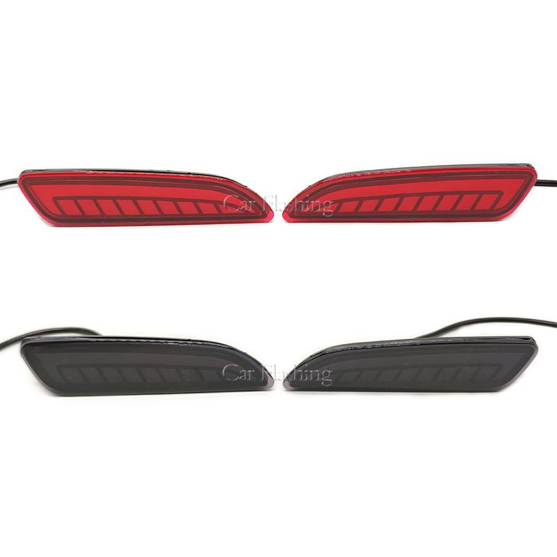 2PCS Car LED Reflector Light For Toyota Corolla Cross 2020 2021 2022 Rear Fog Lamp Bumper Brake Light Dynamic Turn Signal