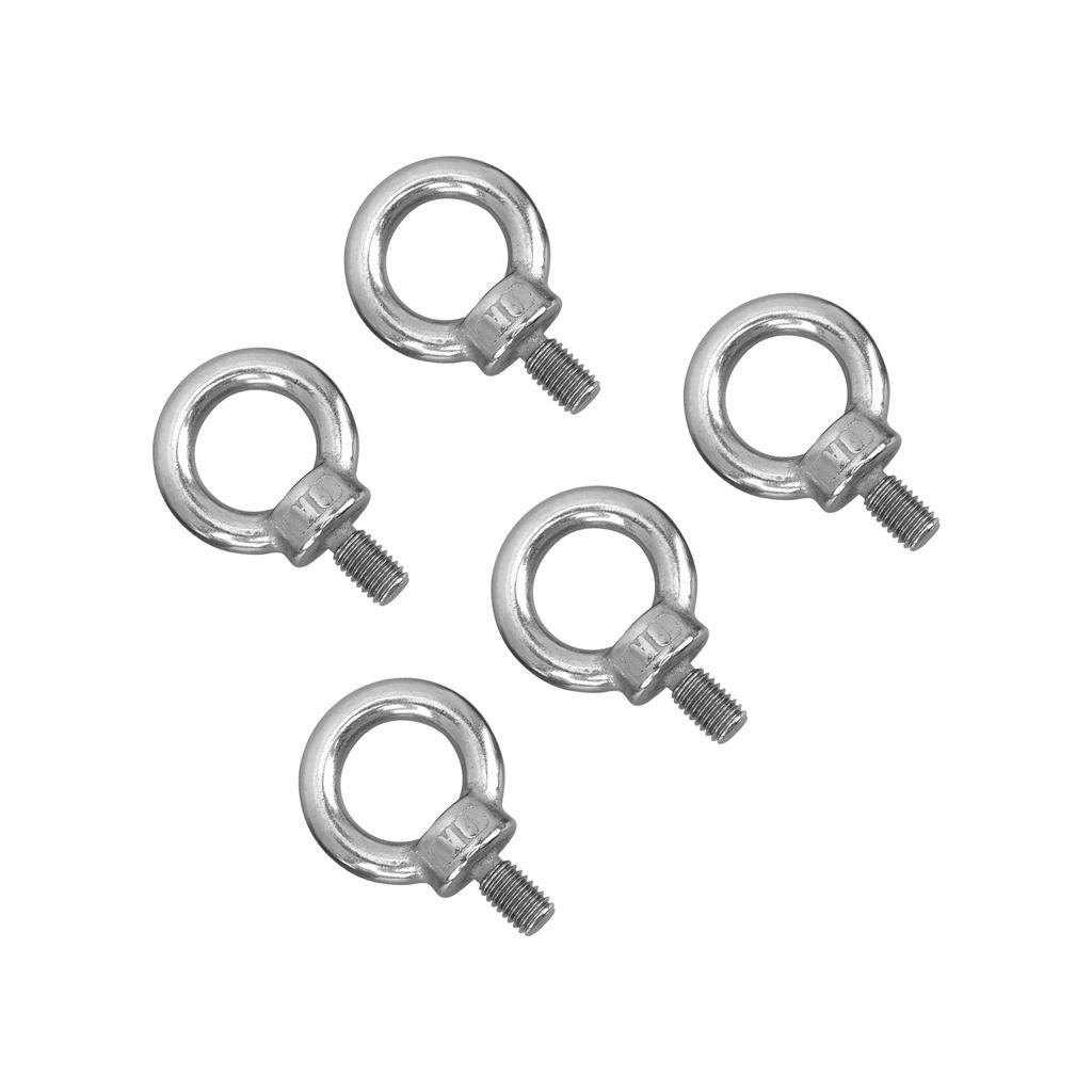 5 Stück M8 Edelstahl Hebering Augenschraube Schwerlast Marinequalität Ringschrauben