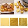3 Bag Foil Candy Wrappers Gold Aluminum Foils Paper Chocolate Candy Wrappers for Homemades Candy Gift Decorations