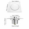 Push Down Mechanism Drain Strainer Square Floor Drain Easy Install Floor Drain Strainer  Toilet