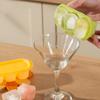 Ice Cube Mold Food Grade Silicone Ice Tray Three-Compartment Easy Release Compact Ice Cube Maker for Home DIY Drinks And Food Storage
