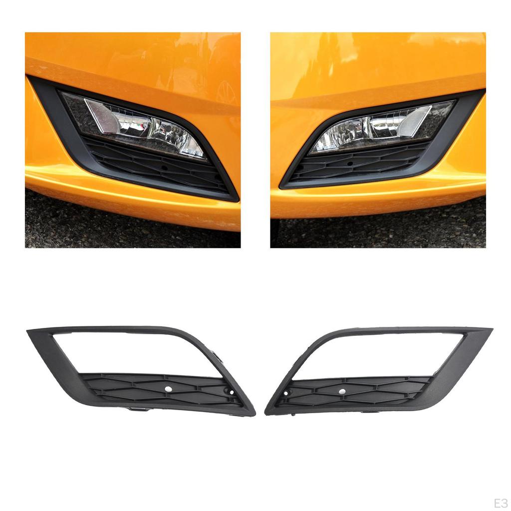 Car Front Fog Light Cover, Lamp Cover Insert Trims Lower Grille for MK4 Facelift