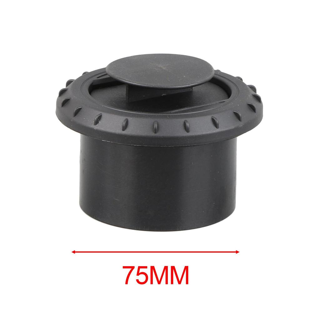 Car Heater Ducting Warm Air Vent Outlet Black Rotatable for RV Auto 60mm