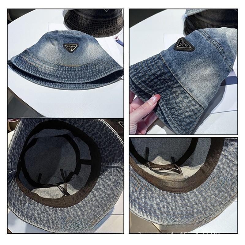 Denim Fisherman Hat For Men And Women With Wide Brim Sun Protection Casual Summer Accessory