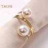 12/20Pcs Faux Perle Serviette Ring Set Serviette Ring Schnallen Metall Frühling Serviette Halter Hochzeit Geburtstag Tisch Dekoration