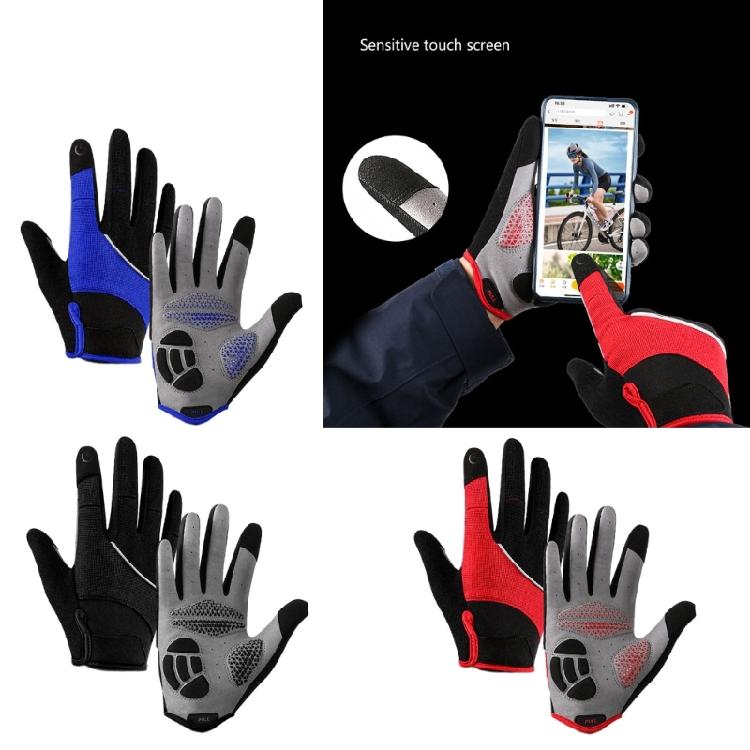Cycling Gloves Nonsip Silicone Palm with Breathable Shock Absorption Padding For Professional Training And Commuting
