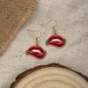 Jalapeño Earrings, Personalized Design Sense, Red Pepper Beard, Cartoon Wide-Brimmed Hat Earrings, Women