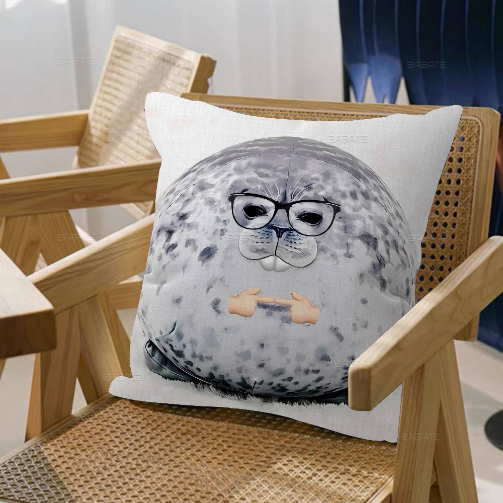Seal Sea Personalized Pillow Cover Kids Bedroom Wild Party Decor Pillowcase Kid Birthday Shower Gift