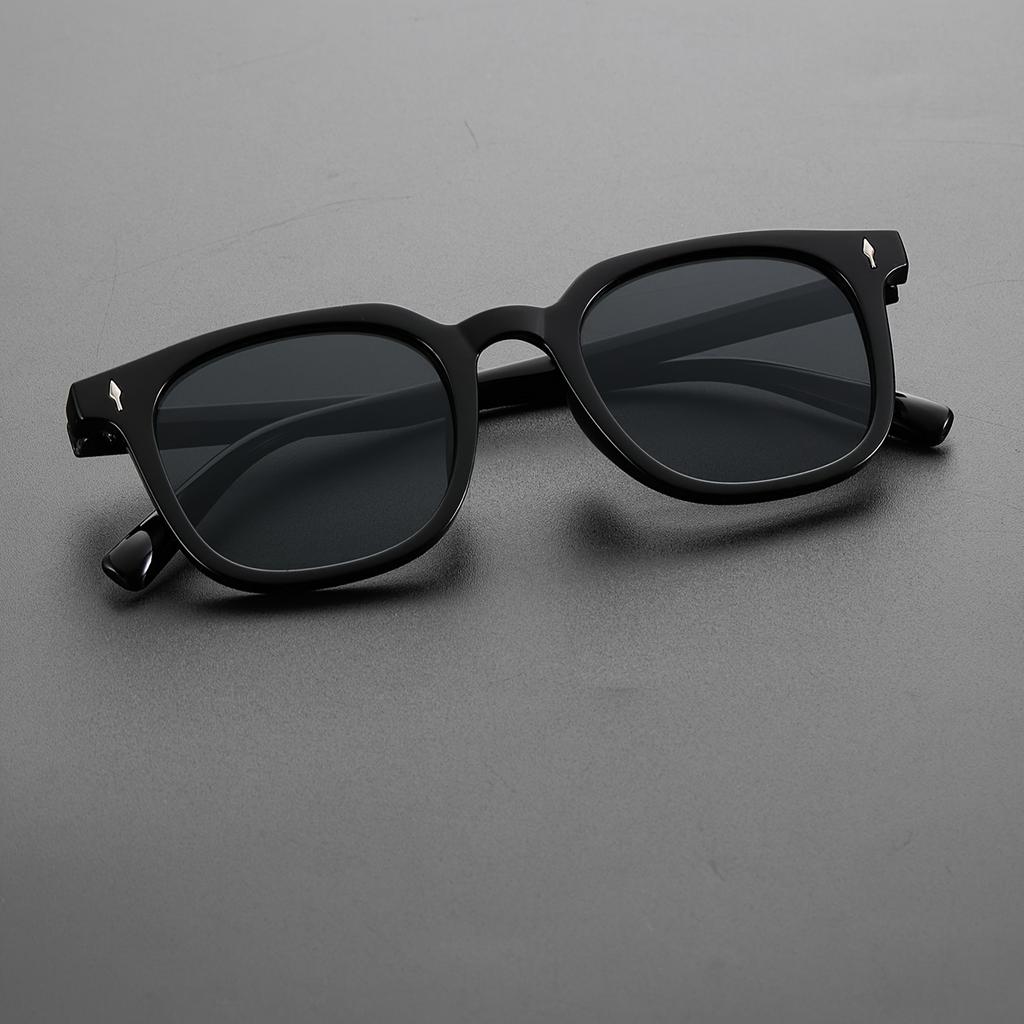 Fashionable Rectangular Men'S Glasses with Full Frame, Suitable for Daily Leisure And Activities