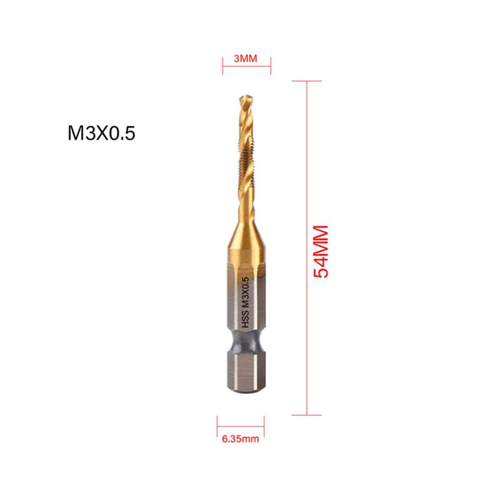 High Quality Plated Hex Shank Tap Drill Bit for Precise Threaded Holes