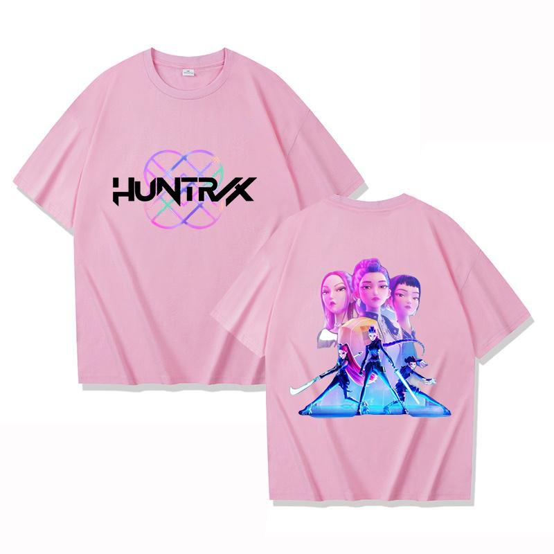 New Funny KPop Demon Hunters Printing T Shirt Unisex Short Sleeve O Neck Summer Casual KPop Harajuku T-shirt Top Tee
