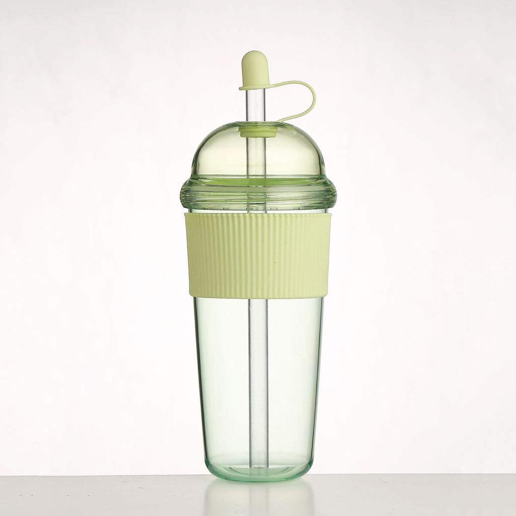 Κύπελλο με Καλαμάκι 630ML με Καπάκι και Καλαμάκι Φορητό Μεγάλης Χωρητικότητας Κούπα Καφέ Γάλακτος Τσαγιού Στυλ Ins Κύπελλο Νερού για Εργαζόμενους Γραφείου Κούπα Χυμού