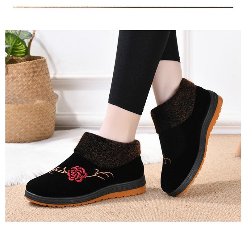 Women's Shoes With Winter Velvet Insulation Cotton Shoes And Cloth Shoes