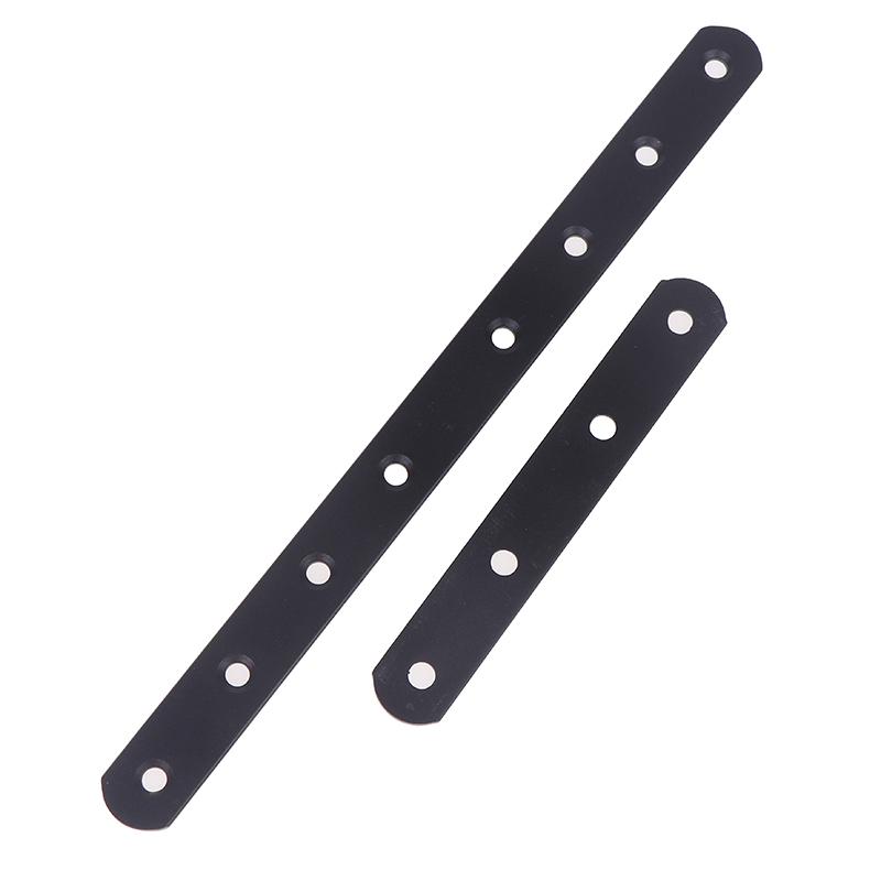 4pcs Stainless Steel Brace Flat Metal Brackets Straight Brackets Mending Repair Plate Fixing Joining For Furniture Corner