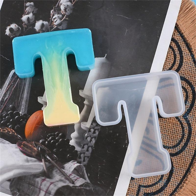 Alphabet Silicone Casting Mould Resin Letter Mold Keychain Pendant Capital Table Ornament Epoxy Mold DIY Jewelry Craft