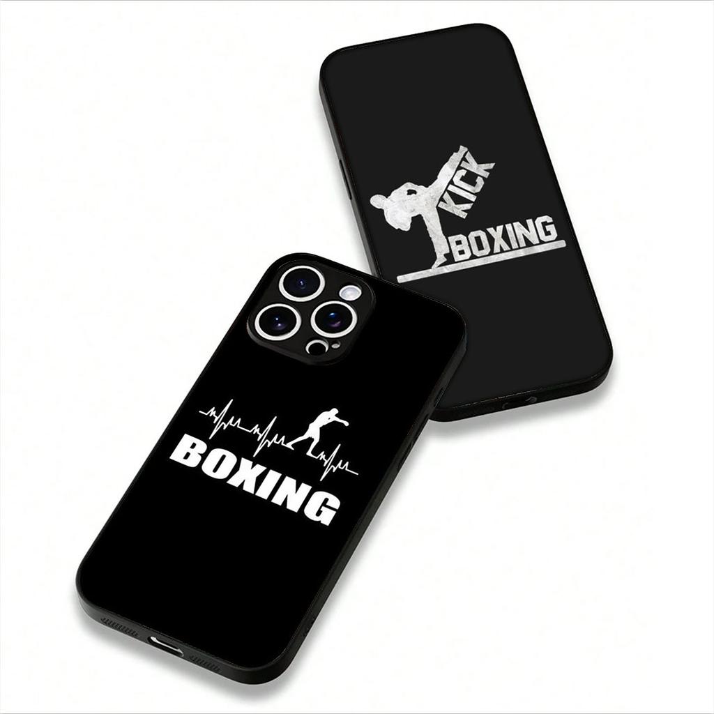 Coque Cover for Apple iPhone 16 11 13 14 15 Pro Max 7 6 8 Plus SE2 SE3 + 16E SE 2022 Case Strong Kick Boxing Gloves Kickboxing